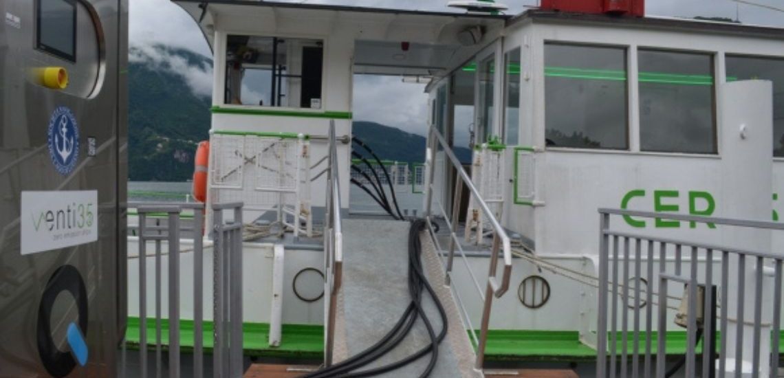 Stazione di ricarica per battelli elettrici