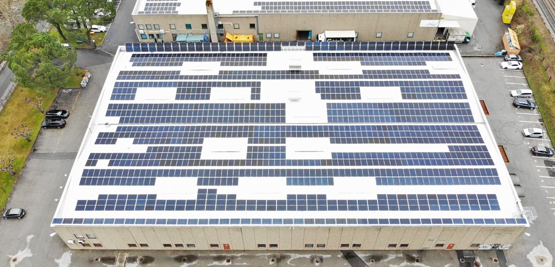 L’energia del fotovoltaico sul tetto della Tecnopinz SA